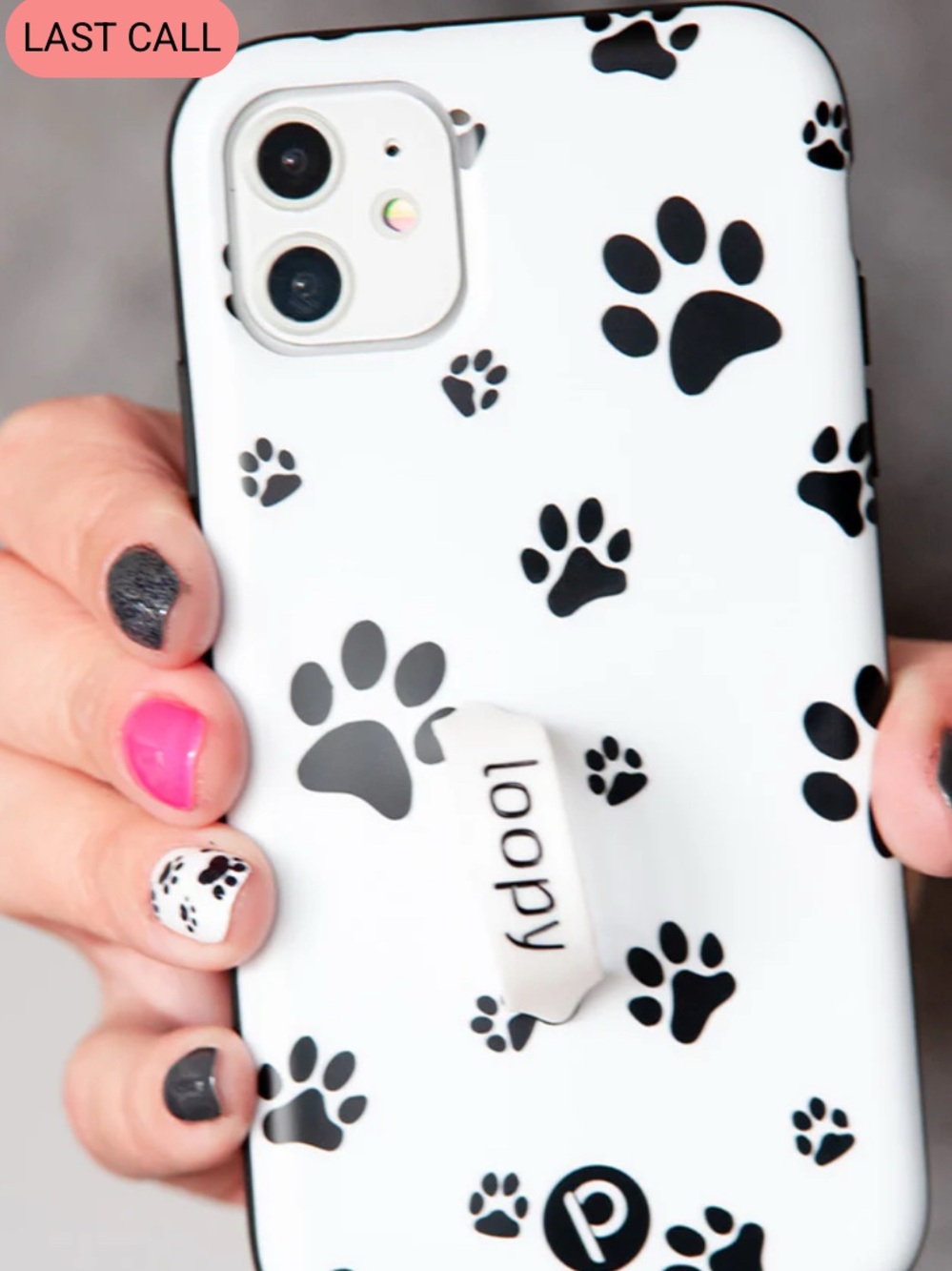 iPhone 16 Plus loopy doggy paw print case & holder/bag “stop the drop” NEW! - Picture 8 of 16